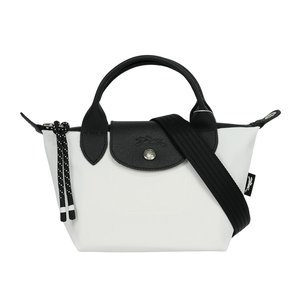 LONGCHAMP LE PLIAGE ENERGY 迷你再生帆布二用包/白色