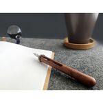 GeckoDesign 和諧之筆(黑檀) x 默契墨水瓶(圓) 手工製文具組, , large