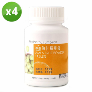 亦峯 油甘精華錠(300mgx120/瓶)-4瓶/組