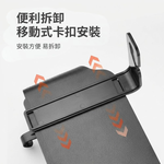 Car seat back organizer (leather) - black with red trim (with hook), , large