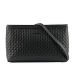 GUCCI Guccissima 壓紋牛皮手拿/斜背包/黑色, , large