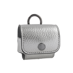 COACH 荔枝皮革及小牛皮 Airpods Pro 無線耳機套/金屬灰, , large