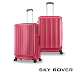 【PANTHEON PLAZA】展示品限量出清 SKY ROVER CRYSTAL 19 24 27吋 璀璨晶鑽 前開式可擴充拉鍊硬殼行李箱 SRI-1808SF 七色可選, , large