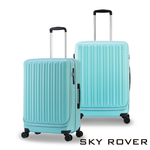 【PANTHEON PLAZA】展示品限量出清 SKY ROVER CRYSTAL 19 24 27吋 璀璨晶鑽 前開式可擴充拉鍊硬殼行李箱 SRI-1808SF 七色可選, , large