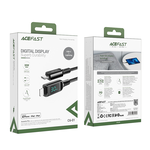 【ACEFAST】Digital Display PD Fast Charging Cable-Black, 黑色, large
