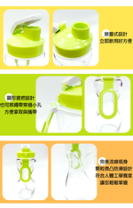 金德恩 GS MALL 台灣製造 一入 環保流線玻璃瓶500ml R-300 流線玻璃瓶 玻璃瓶 流線瓶 水瓶 水杯, , large