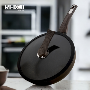 SHCJ石墨烯岩紋不沾煎炒鍋 32cm【二款可選】IH爐鍋具 不沾鍋炒鍋 SGS檢驗合格 深炒鍋 導熱提升50%