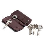 Bellroy 鑰匙包 鑰匙圈 優質皮革材質(深梅子色), , large
