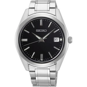 SEIKO 精工 CS 時尚石英手錶-黑x銀/39mm 6N52-00A0D(SUR311P1)