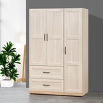 【唯熙傢俱】查理白橡色2.6尺抽屜衣櫃, , large