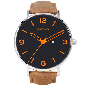 Teen collection leather strap wrist watch-Silver / AR-6701