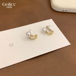 【Gulicc 】古莉可 耳環 韓國C型 珍珠耳環, , large