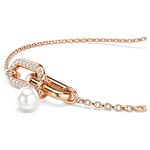 SWAROVSKI 施華洛世奇 Constella 優雅珍珠水晶手鍊-玫瑰金(5728588), , large