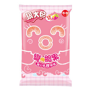 乖乖彎的脆果-草莓煉乳狠大包75g