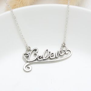 【Angel & Me】相信希望 Believe s925 純銀 項鍊 畢業 生日 週年 畢業 情人節 聖誕節 禮物
