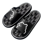 [e shoe store] Jiajia drainage slippers bathroom slippers purple 23.5CM, , large