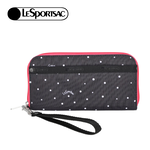 Lesportsac Tech Wallet Wristlet 腕帶錢包 手拿包 鈔票夾 卡夾 送禮 禮物 推薦 女包(俏皮圓點), , large