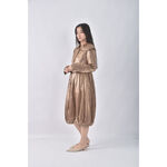 (L) anna sui禮服亮面棕色洋裝二手衣, , large