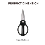 【SK Delicate Life】High-grade plastic handle kitchen scissors, kitchen scissors, all-purpose scissors, cooking scissors, kitchen scissors, stainless steel scissors, scissors NSK7111, , large