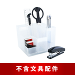 【O-Life】多分隔旋轉收納盒-透白色, , large