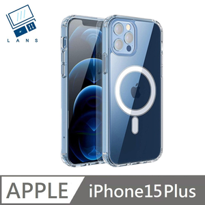 [MagSafe Magnetic Suction] PreventDrop transparent protective shell, air pressure case, hard shell, magnetic shell, suitable for iPhone 15 Plus 