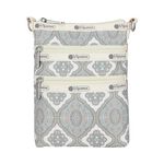 |快速出貨|Lesportsac 3 Zip Crossbody 三層拉鍊斜背包 手機包/ 大馬士革窗花, , large