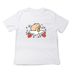 JZ TEE Capybara - Capybara and Pelican Graphic Tee