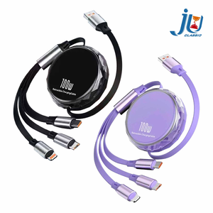 鉅玉經典｜Retractable 3-in-1 charging cable EDS-J932
