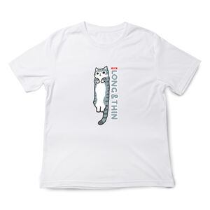 JZ TEE American Shorthair-Long Thin Graphic Tee
