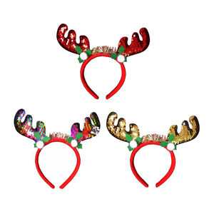 亮片彩蔥麋鹿髮箍1個(款式隨機出貨)