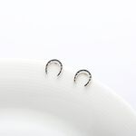 【Angel & Me】Lucky Horseshoe s925 sterling silver earrings Birthday gift, , large
