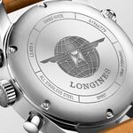 LONGINES浪琴 Spirit 先行者系列飛行員計時機械錶-銀X咖啡/42mm L38204732, , large