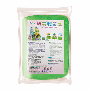 【龍品文創】安可力 妮可單色輕質土-400g-綠