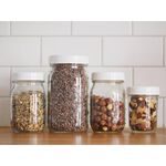 [Ball®專屬配件WildJar] 窄口專用梅森罐專用塑膠白蓋含矽膠墊圈 Plastic Storage Caps Ball Mason Jar, , large