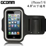 GCOMM SPORT iPhone 7/6S 4.7吋 以下通用 穿戴式運動臂帶腕帶保護套 黑色, , large