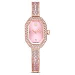 SWAROVSKI 施華洛世奇 Dextera 璀璨水晶八角手鐲手錶 女錶-粉紅/31 x 19mm(5717588), , large