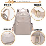 SPRING-尼龍後背包商務通勤後背包大容量電腦包輕旅行後背包-多色, , large