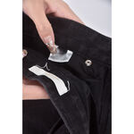 (S) riah韓牌高腰丹寧牛仔質感黑色長褲二手衣, , large