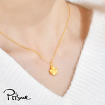 【Prisme Gold】黃金項鍊 幸運草 鍊墜項鍊 (金重：約0.08錢±0.03), , large