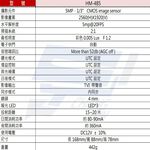 昌運監視器 環名HME HM-485 500萬 TVI 同軸音頻白光槍型攝影機 距離可15-20M, , large