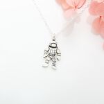 【Angel & Me】夢想 探險 太空人 s925 純銀 項鍊 生日 聖誕節 情人節 禮物, , large