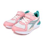 DIADORA迪亞多那 經典復古潮流童鞋 童運動鞋 魔鬼氈 寬楦 康特杯 輕量 吸震 減壓 抗菌 除臭 防滑 黑白 白粉, , large