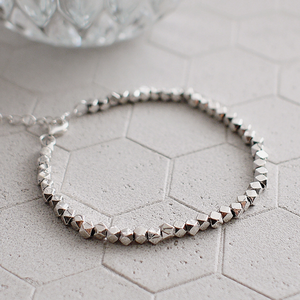 walking in edinburgh sterling silver bracelet