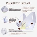 【可蘭霓Clany】台灣製膠原蛋白前扣面膜無鋼圈S-2XL大尺碼無感內衣 8061-61 灰 媽媽哺乳50肩銀髮術後月子, , large