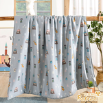 【Betrise】Buddy-Blue | 100% pure Tencel cotton quilt/four seasons quilt 5X6.5 feet - exclusive enlarged size, 小伙伴-藍, large
