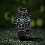 CITIZEN 星辰 亞洲限定 光動能紳男月相手錶 AP1055-87X, , large