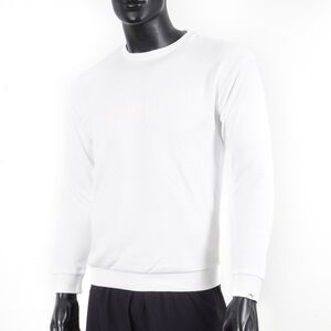 Puma 男 基本系列 No.1 Logo圓領衫 長袖上衣 亞洲版 素面 簡約 白 福利品 [59299713]