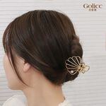 【Gulicc 】古莉可 髮夾 韓系金屬貝殼戴珍珠小髮夾, , large