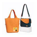 Eco-friendly Crossbody bag & tote bag Two-in-one, Reversible yoyo bag(Canary), , large