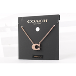 COACH C Logo水鑽項鍊/玫瑰金, , large